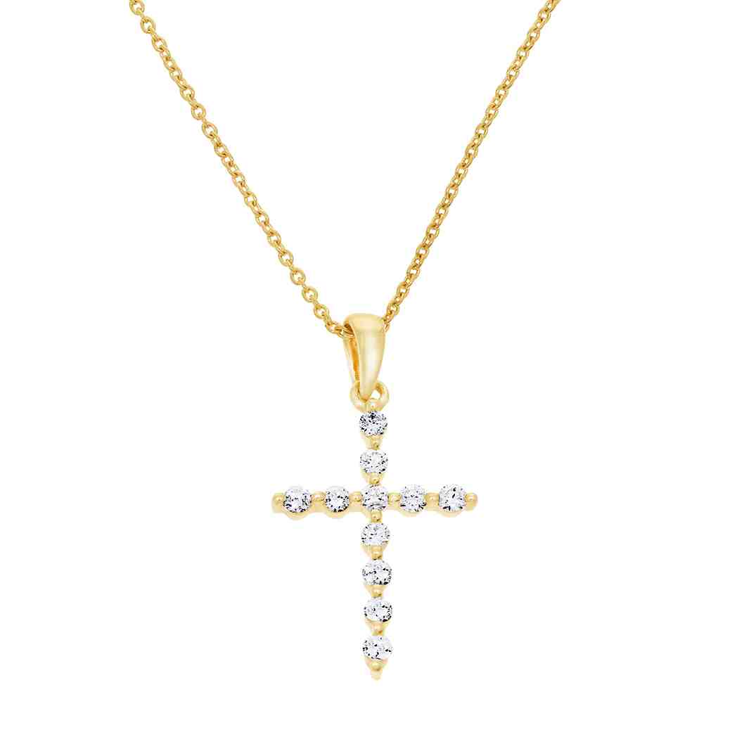Cross Diamond Pendant PD31827A